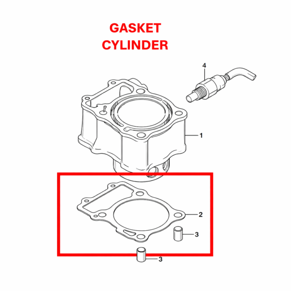 GASKET CYLINDER | GASKET CYLINDER HEAD ORIGINAL SUZUKI V-STROM 250 SX | GIXXER 250/SF