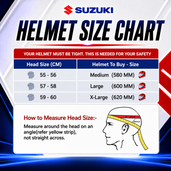FULL FACE HELMET DUALSPORT ORIGINAL SUZUKI INDIA