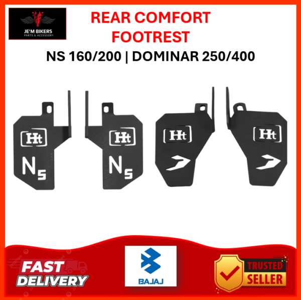 REAR COMFORT PILLION FOOTREST PULSAR NS 160/200 | DOMINAR 250/400