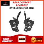 REAR COMFORT PILLION FOOTREST KTM DUKE 250/390 2024 | GEN 3