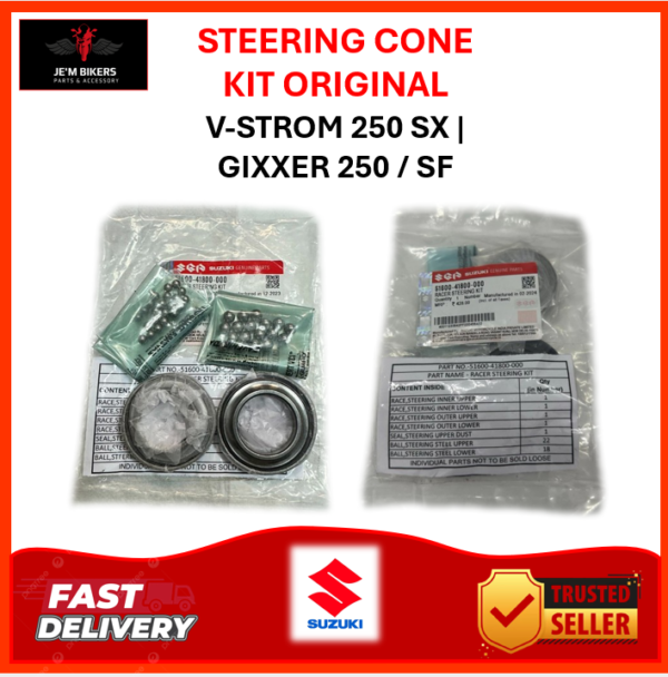 STEERING CONE KIT ORIGINAL SUZUKI V-STROM 250 SX | GIXXER 250/SF