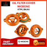 KTM PULSAR DOMINAR COVER OIL FILTER TRANSPARENT NICECNC DUKE | RC | ADV | PULSAR | DOMINAR