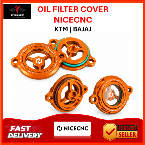 KTM PULSAR DOMINAR COVER OIL FILTER TRANSPARENT NICECNC DUKE | RC | ADV | PULSAR | DOMINAR