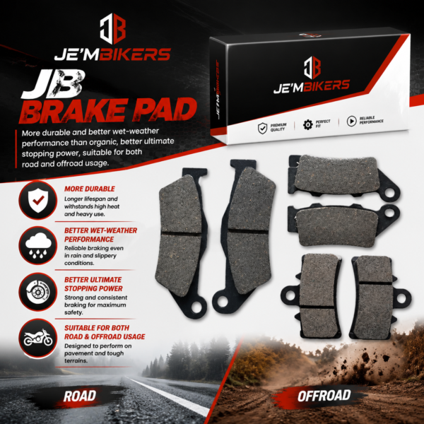 BRAKE PAD JB PULSAR RS/NS 200 | DOMINAR 250/400 | ALL MODEL