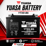 YTX9-BS YUASA BATTERY ORIGINAL BAJAJ PULSAR | DOMINAR | KTM DUKE/RC