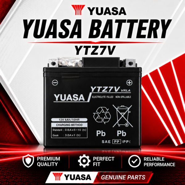 YTZ7V YUASA BATTERY ORIGINAL SUZUKI V-STROM 250 SX | GIXXER 250/SF