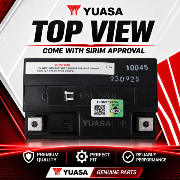 YTZ7V YUASA BATTERY ORIGINAL SUZUKI V-STROM 250 SX | GIXXER 250/SF