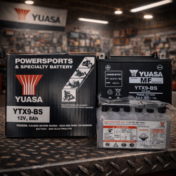 YTX9-BS YUASA BATTERY ORIGINAL BAJAJ PULSAR | DOMINAR | KTM DUKE/RC