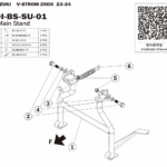 DOUBLE STAND SUZUKI V-STROM 250 SX | TYPE 5