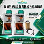 MOTOREX TOP SPEED 4T 15W/50 + OIL FILTER KTM DUKE | RC | ADV 200/250/3900