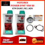 MOTOREX POWER SYNT 4T 10W/50 KTM DUKE | RC | ADV 200/250/390/690/890/1290 | ALL MODEL