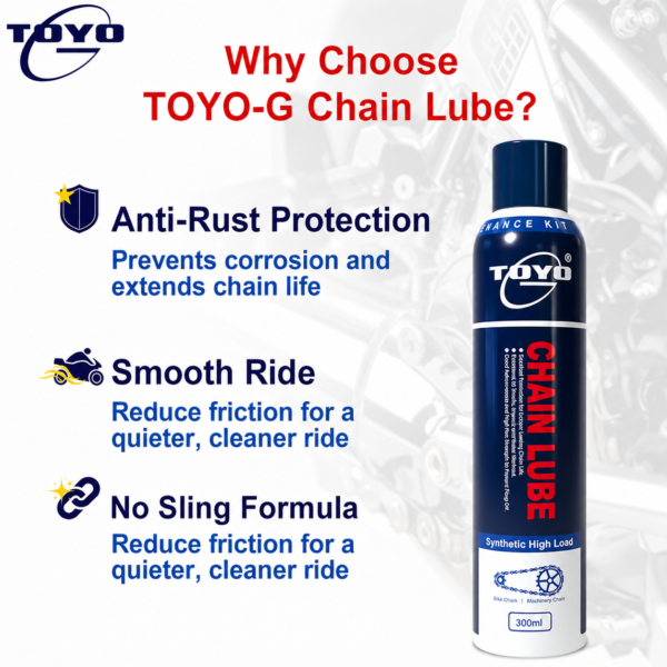 TOYO-G CHAIN LUBE 300ML | SUITABLE FOR ALL MOTORYCYLE