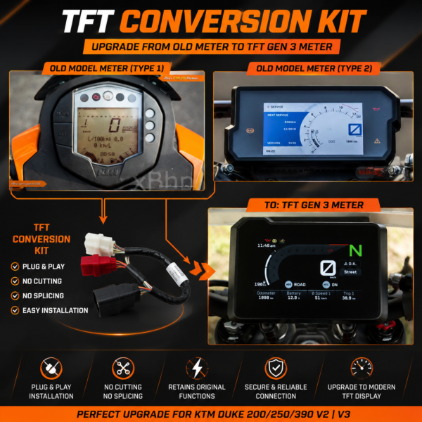 TFT GEN 3 CONVERSION KIT DUKE 200/250/390 V2 | GEN 3