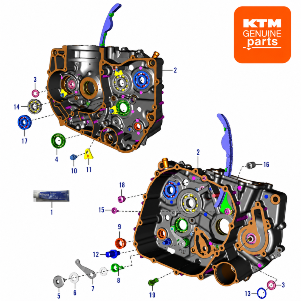 CRANKCASE RH | DUKE 390 V1