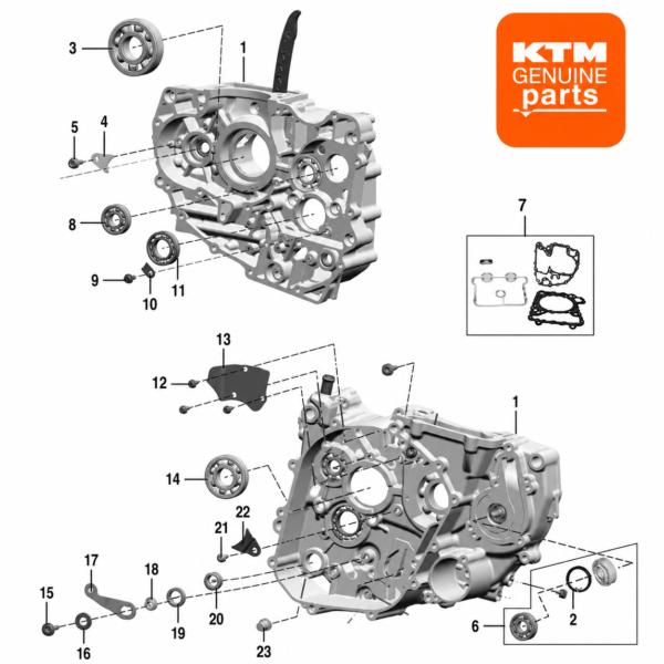 CRANKCASE RH | KTM DUKE/RC 200 V1