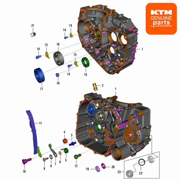CRANKCASE RH | ADV 390 GEN 1/RC 390 GEN 2