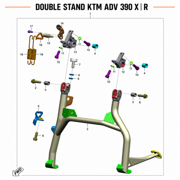 KTM DOUBLE STAND ADV 390 X | R