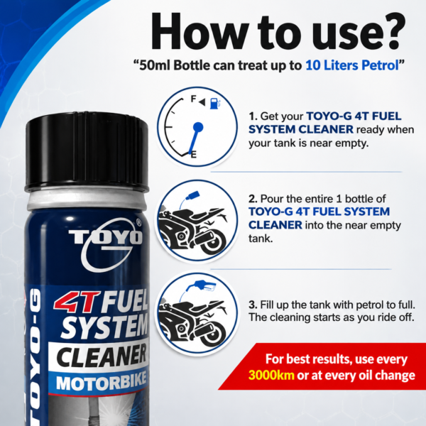 TOYO-G 4T FUEL SYSTEM CLEANER MOTORCYCLE