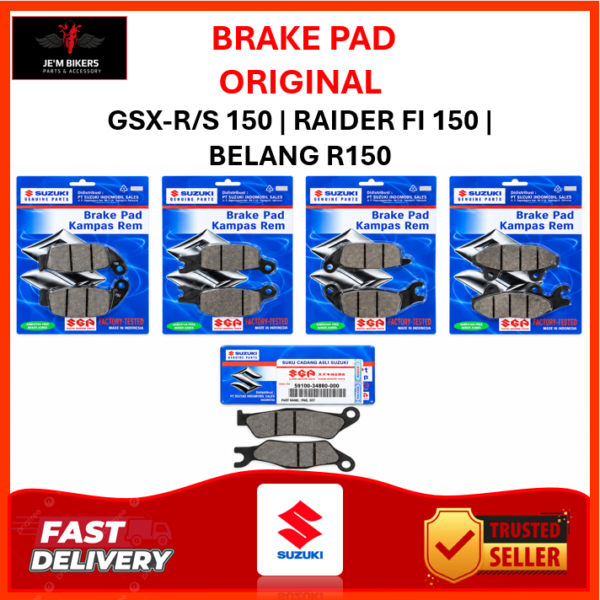 BRAKE PAD ORIGINAL SUZUKI GSX-R/S 150 | RAIDER FI 150 | BELANG R150