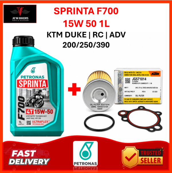 PETRONAS SPRINTA F700 15W50 1L KTM DUKE | RC | ADV 200/250/390