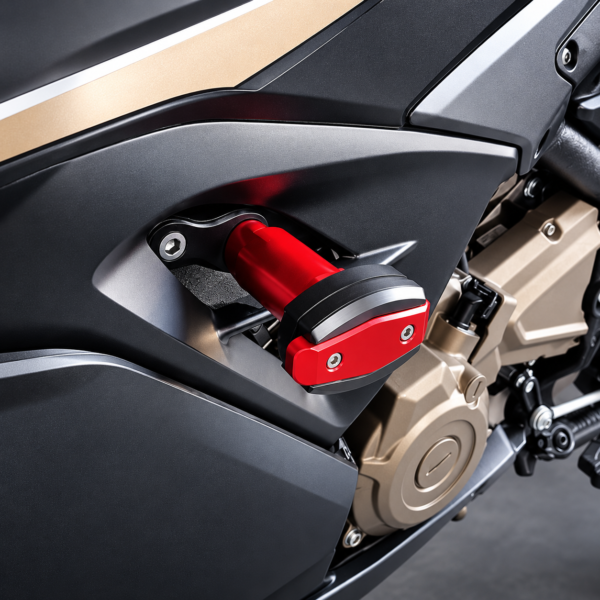 Red Anodized Motorcycle Frame Slider